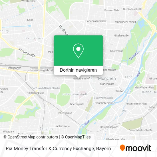 Ria Money Transfer & Currency Exchange Karte