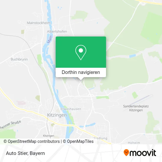 Auto Stier Karte