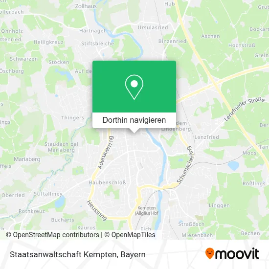 Staatsanwaltschaft Kempten Karte