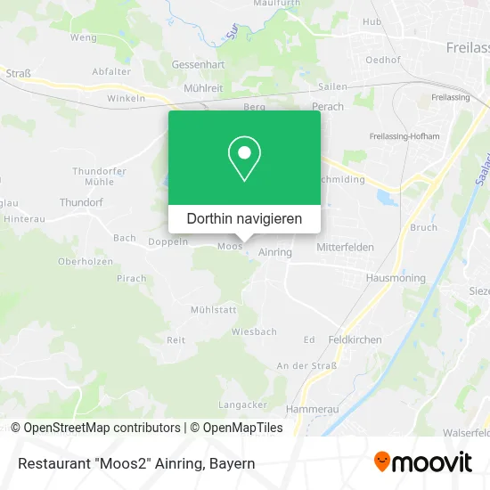 Restaurant "Moos2" Ainring Karte