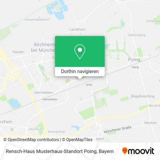 Rensch-Haus Musterhaus-Standort Poing Karte