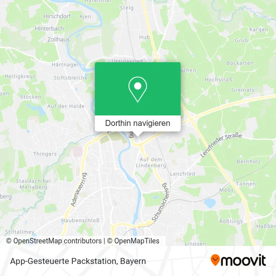 App-Gesteuerte Packstation Karte