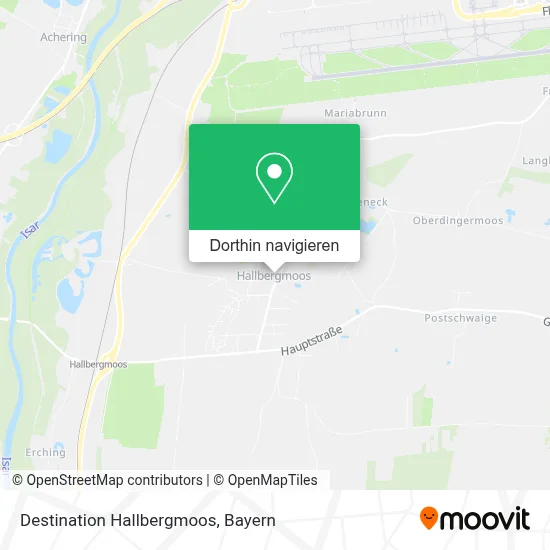 Destination Hallbergmoos Karte