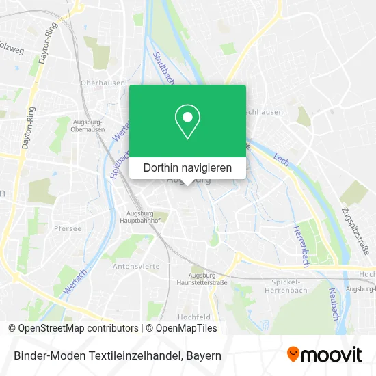 Binder-Moden Textileinzelhandel Karte