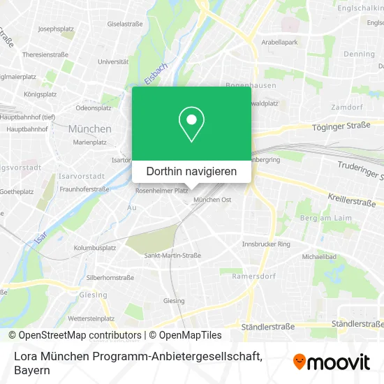 Lora München Programm-Anbietergesellschaft Karte