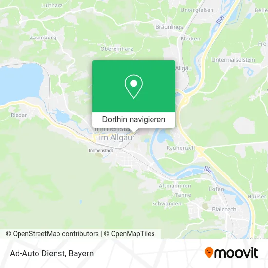Ad-Auto Dienst Karte