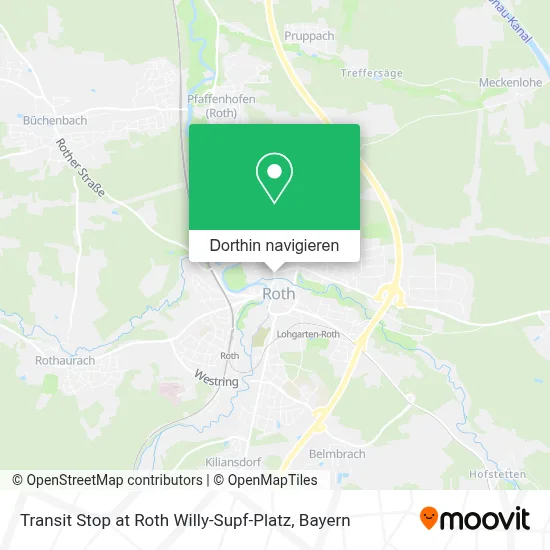 Transit Stop at Roth Willy-Supf-Platz Karte
