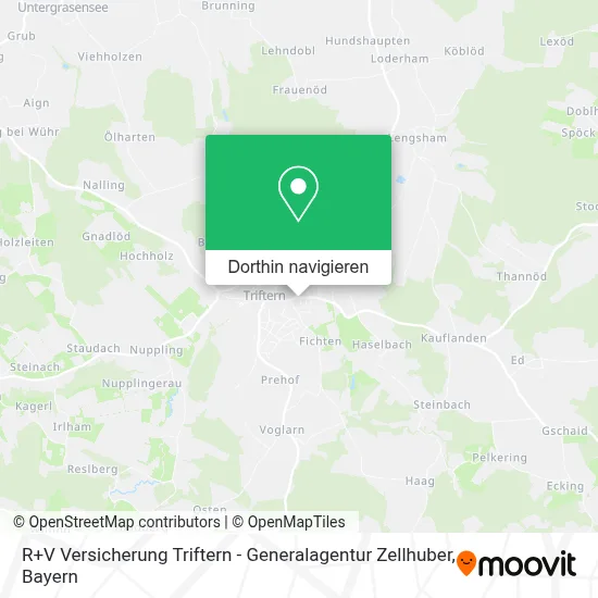 R+V Versicherung Triftern - Generalagentur Zellhuber Karte