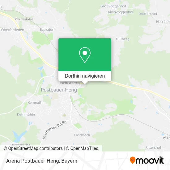 Arena Postbauer-Heng Karte