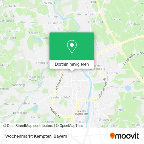 Wochenmarkt Kempten Karte