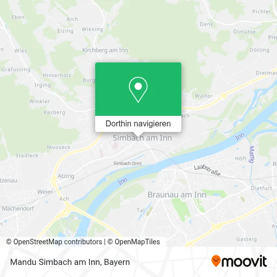 Mandu Simbach am Inn Karte