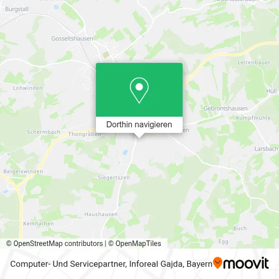 Computer- Und Servicepartner, Inforeal Gajda Karte