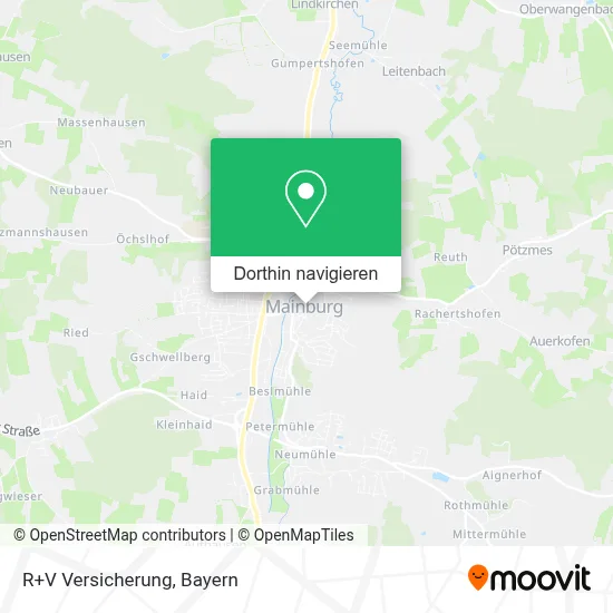 R+V Versicherung Karte