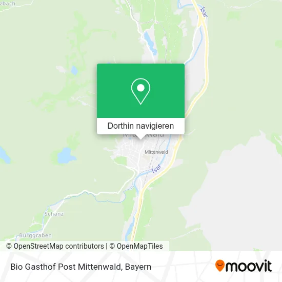 Bio Gasthof Post Mittenwald Karte