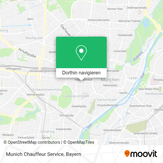 Munich Chauffeur Service Karte