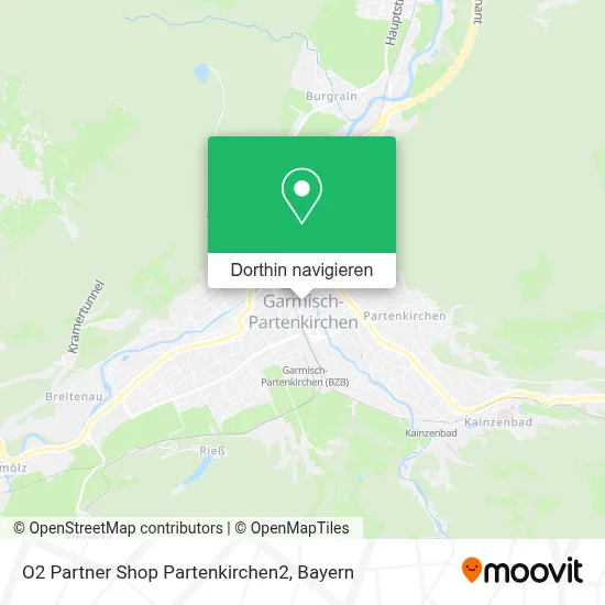 O2 Partner Shop Partenkirchen2 Karte