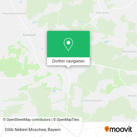 Ditib Nebevi Moschee Karte