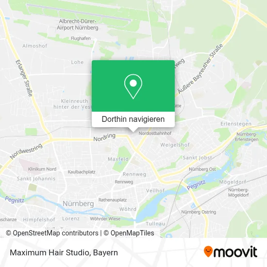 Maximum Hair Studio Karte