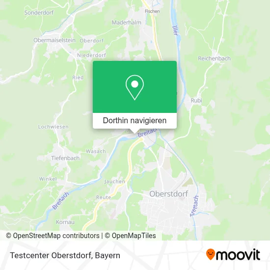 Testcenter Oberstdorf Karte
