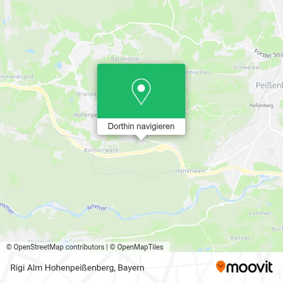 Rigi Alm Hohenpeißenberg Karte