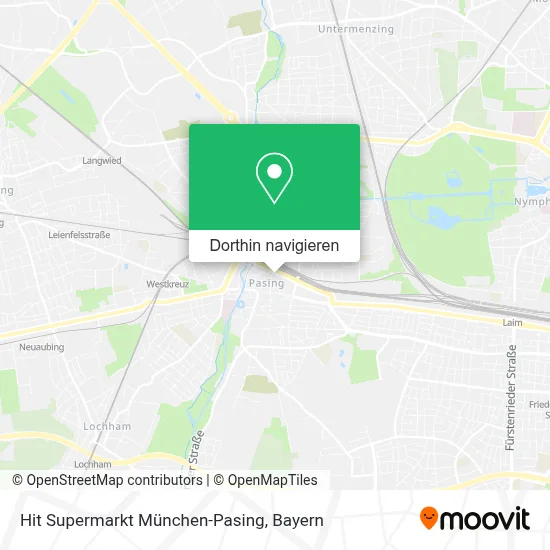 Hit Supermarkt München-Pasing Karte
