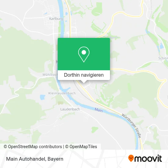 Main Autohandel Karte