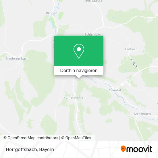Herrgottsbach Karte