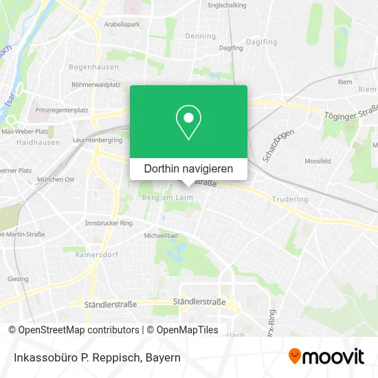 Inkassobüro P. Reppisch Karte