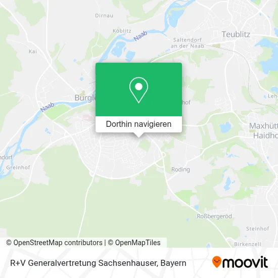R+V Generalvertretung Sachsenhauser Karte