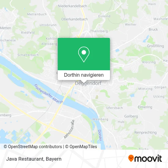 Java Restaurant Karte