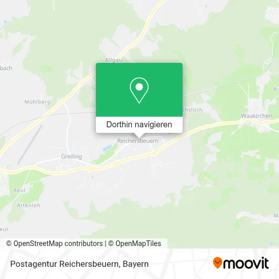 Postagentur Reichersbeuern Karte