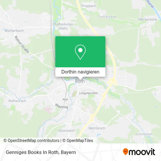 Genniges Books In Roth Karte