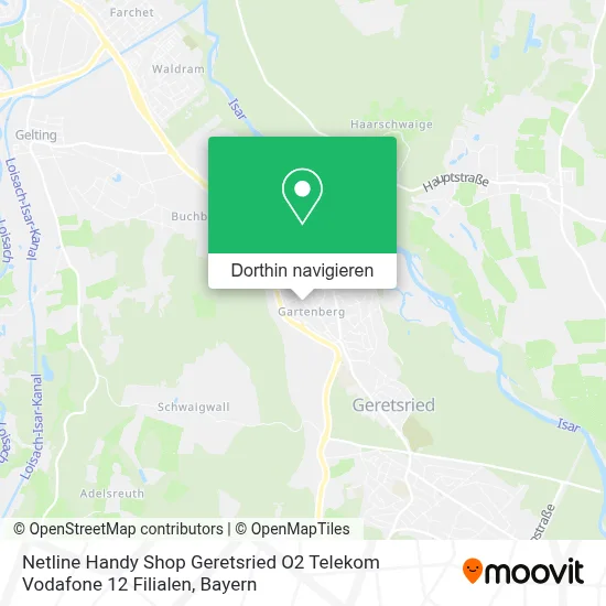 Netline Handy Shop Geretsried O2 Telekom Vodafone 12 Filialen Karte