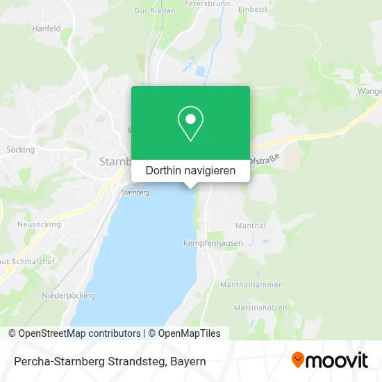 Percha-Starnberg Strandsteg Karte