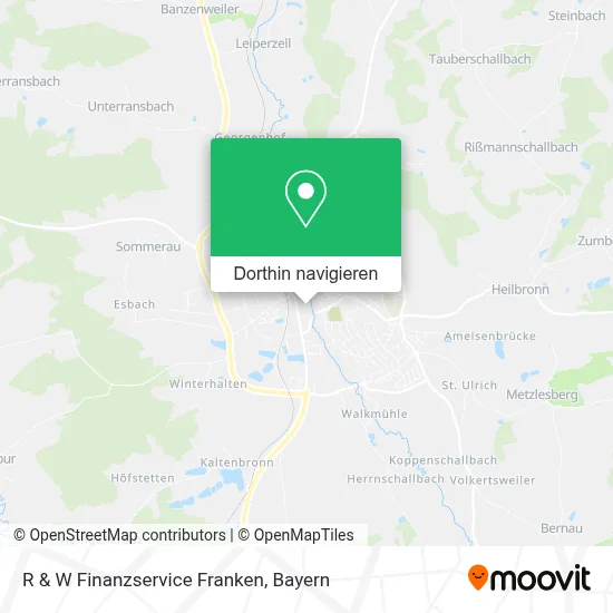 R & W Finanzservice Franken Karte