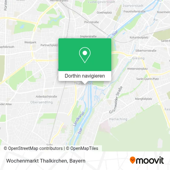 Wochenmarkt Thalkirchen Karte