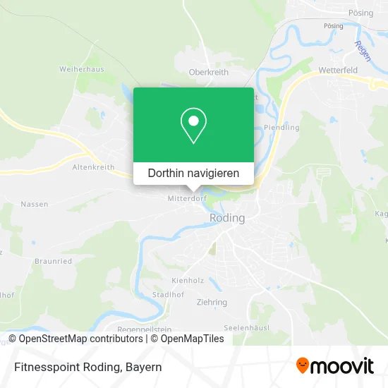 Fitnesspoint Roding Karte