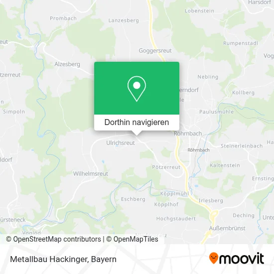 Metallbau Hackinger Karte