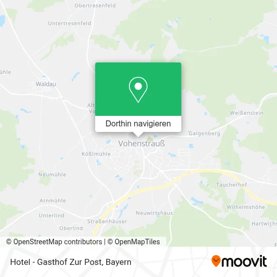 Hotel - Gasthof Zur Post Karte