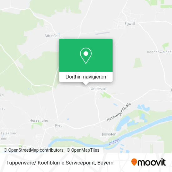 Tupperware/ Kochblume Servicepoint Karte