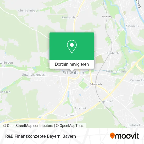 R&B Finanzkonzepte Bayern Karte