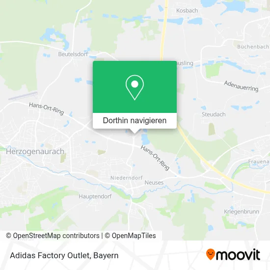Adidas Factory Outlet Karte