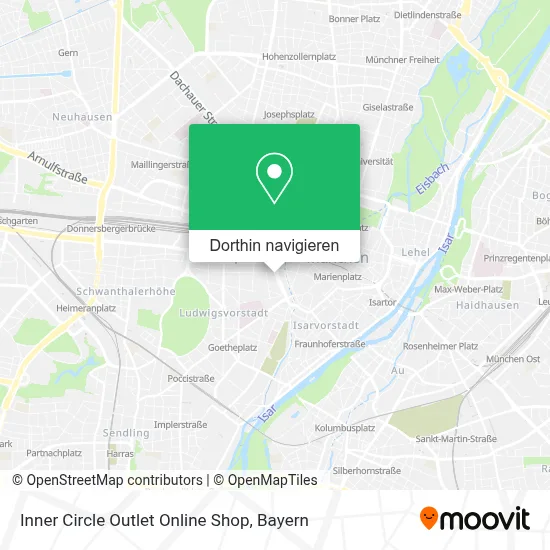 Inner Circle Outlet Online Shop Karte