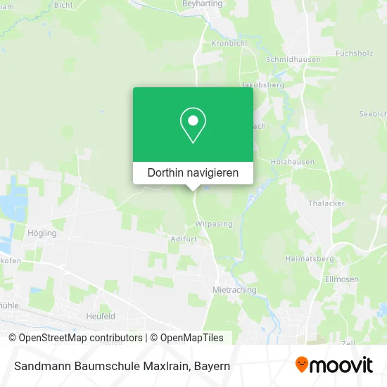 Sandmann Baumschule Maxlrain Karte