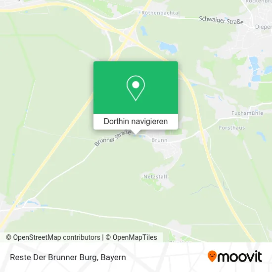 Reste Der Brunner Burg Karte