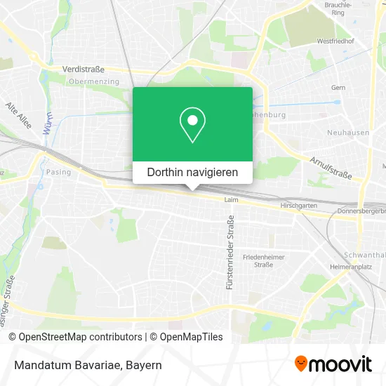 Mandatum Bavariae Karte