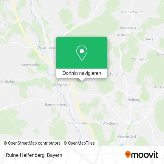 Ruine Helfenberg Karte