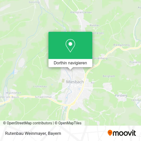 Rutenbau Weinmayer Karte