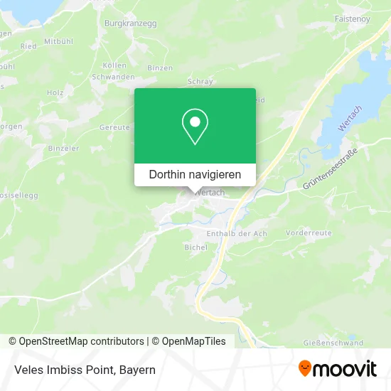 Veles Imbiss Point Karte