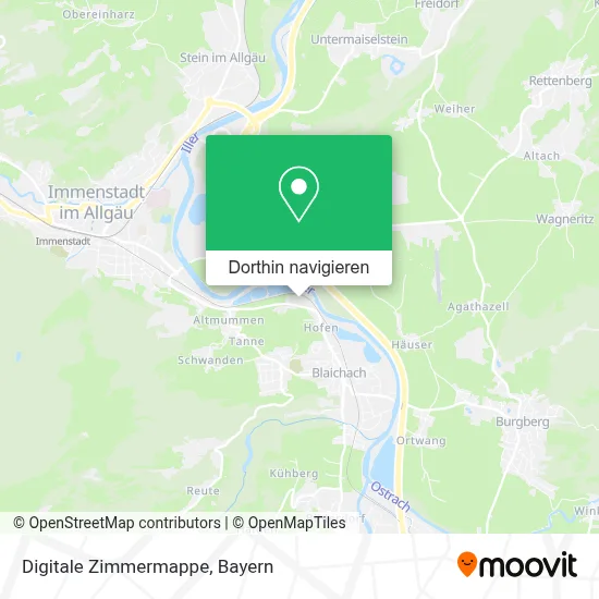 Digitale Zimmermappe Karte